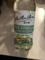 Jumlah gula yang masuk Vinaigre de riz