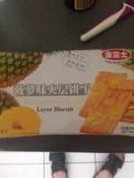 Sucre et nutriments contenus dans Layer biscuit