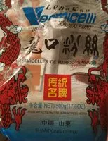 Количество сахара в Vermicelles de haricots mungo