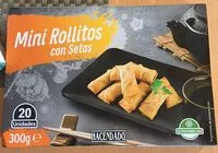 Zuckermenge drin Mini rollitos con setas