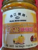 Jumlah gula yang masuk Yellow lantern chili sauce