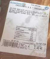 İçindeki şeker miktarı 3 Meuniers - Croissants