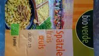 Quantité de sucre dans Spätzle frais aux œufs