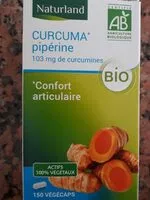 Sokerin määrä sisällä Curcuma piperine 103 mg curcumines