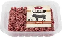 Suhkru kogus sees Kjøttdeig storfe 14% u/salt og vann
