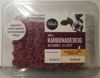Cantidad de azúcar en Kjøttdeig