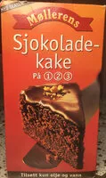 Количество сахара в Sjokoladekake på 1 2 3