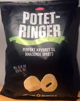含糖量 Potetringer med løk og persille