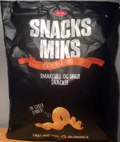 含糖量 Snacks Miks med Paprika smak