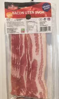 चीनी की मात्रा Bacon uten svor