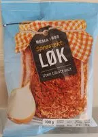 Zuckermenge drin Sprøstekt løk Uten tilsatt salt