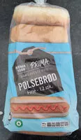 Jumlah gula yang masuk Prima Pølsebrød