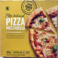 चीनी की मात्रा Ekte italiensk Pizza Mozarella