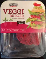Cantidad de azúcar en Veggi Burger av rødbeter med honning