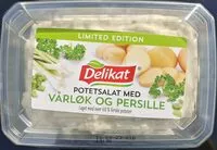 入っている砂糖の量 Potetsalat med vårløk og persille