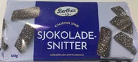 入っている砂糖の量 Sjokoladesnitter