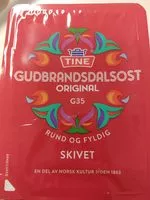 Sokerin määrä sisällä Gudbrandsdalsost