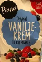 Zuckermenge drin Vaniljekrem til kremkaker