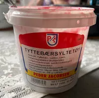 含糖量 Tyttebærsyltetøy