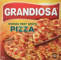 चीनी की मात्रा Norges mest spiste pizza