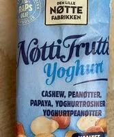 Suhkru kogus sees NøttiFrutti yoghurt nøtter