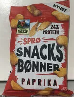 含糖量 Sprø Snacks Bønner Paprika