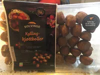 Jumlah gula yang masuk Kjøttboller av kylling