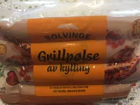 Jumlah gula yang masuk Grillpølse av kylling