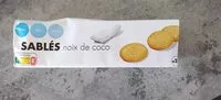 Suhkru kogus sees Sablés noix de coco