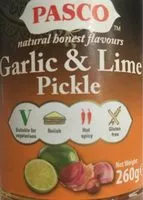 चीनी की मात्रा Pasco Garlic &lime Pickle