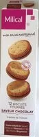 Biscuits fourres saveur chocolat