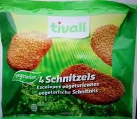 Sokerin määrä sisällä Tivall Vegetarian 4 Schnitzels