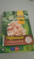 Jumlah gula yang masuk chiffonade de poitrine de dinde