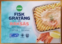 Suhkru kogus sees Fiskgratäng med räksås