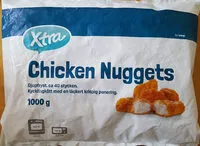 Sokerin määrä sisällä Coop X-tra Chicken Nuggets
