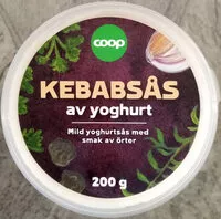 Количество сахара в Coop Kebabsås av yoghurt