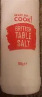 Sokerin määrä sisällä British Table Salt