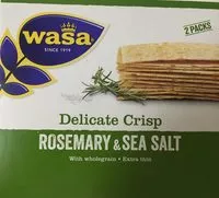 中的糖分和营养成分 Wasa tasty snacks