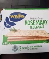 Sokerin määrä sisällä Wasa tartine croustillante delicat rosemary et sel de mer 190g