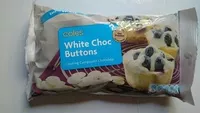 入っている砂糖の量 White Chocolate Cooking Buttons 