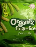 糖質や栄養素が Organix fingerfoods