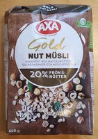 Sokerin määrä sisällä Gold Nut Müsli