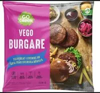 Sokerin määrä sisällä Vegoburgare
