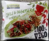 चीनी की मात्रा Anamma Chili- & Ingefärastrimlor