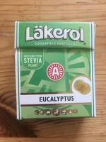 Sokerin määrä sisällä Läkerol Ecalyptus