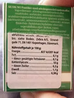 Sokerin määrä sisällä Läkerol Pastilles Cactus Sugarfree