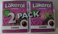 Sokerin määrä sisällä Läkerol Cassis Sugarfree 2 Pack