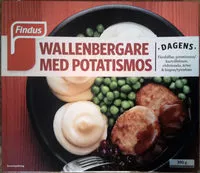 Количество сахара в Findus Dagens Wallenbergare med potatismos