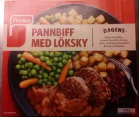 Количество сахара в Findus Dagens Pannbiff med löksky