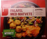 Количество сахара в Findus Dagens Falafel med matvete